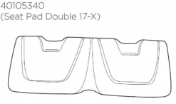 Thule Chariot Cross 2 Ersatzteil Seat Pad - Double 17-X