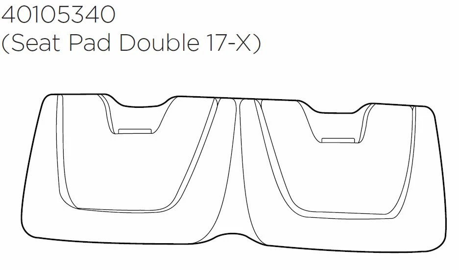 Thule Chariot Cross 2 Ersatzteil Seat Pad - Double 17-X